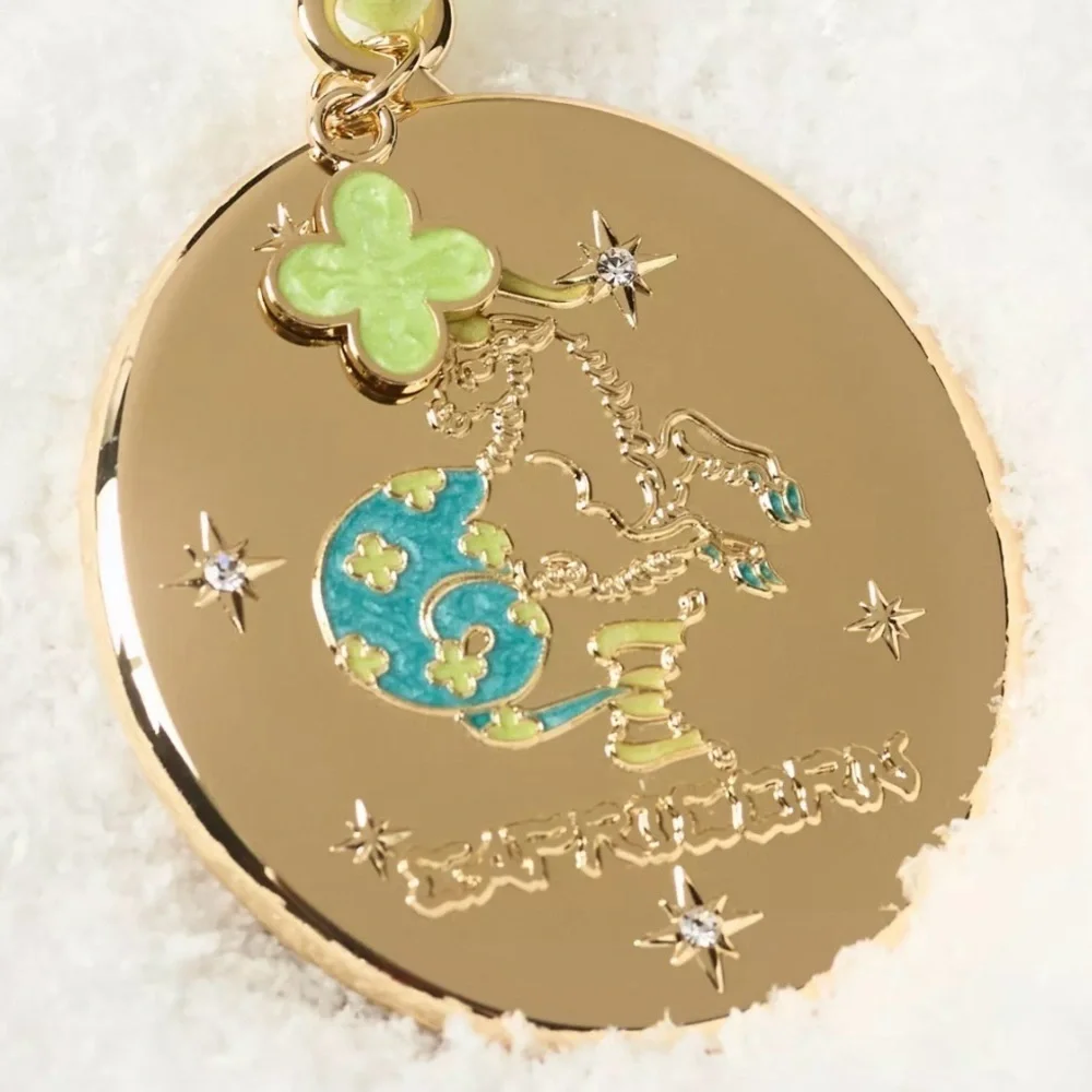 Anthropologie Lou Benesch Zodiac Ornament Gold Plated Charm Hanging Capricorn